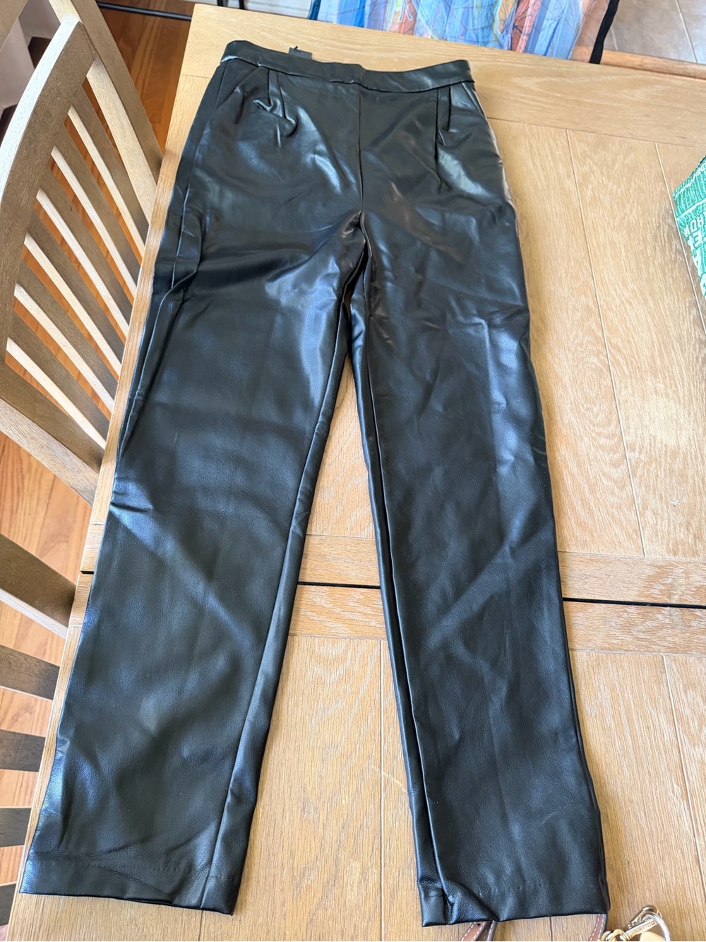 Lulu's Black Faux Leather Pants